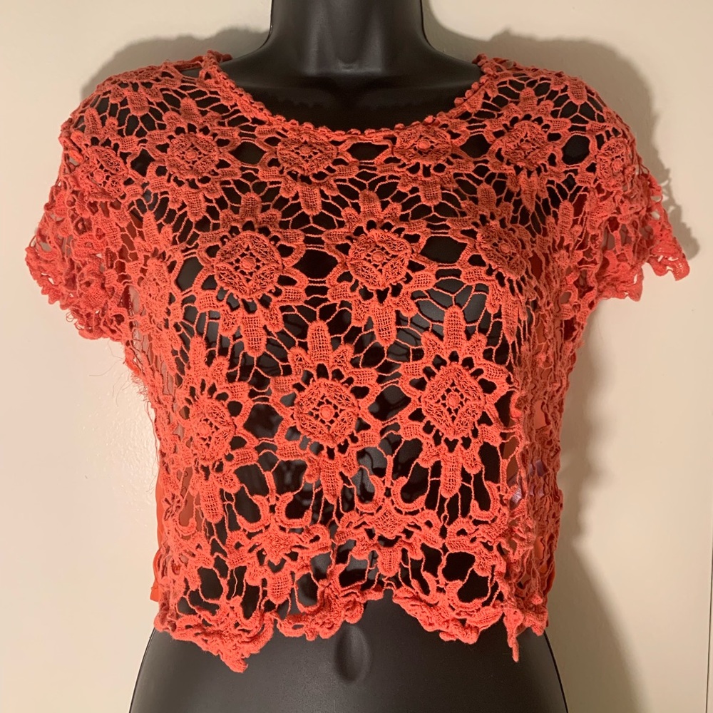 Coral blouse